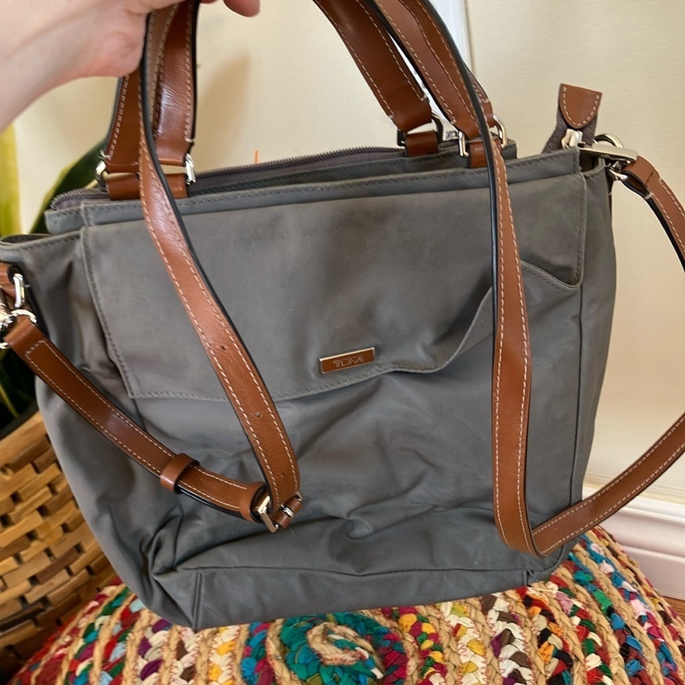 Tumi Gray and Brown Women's Bag